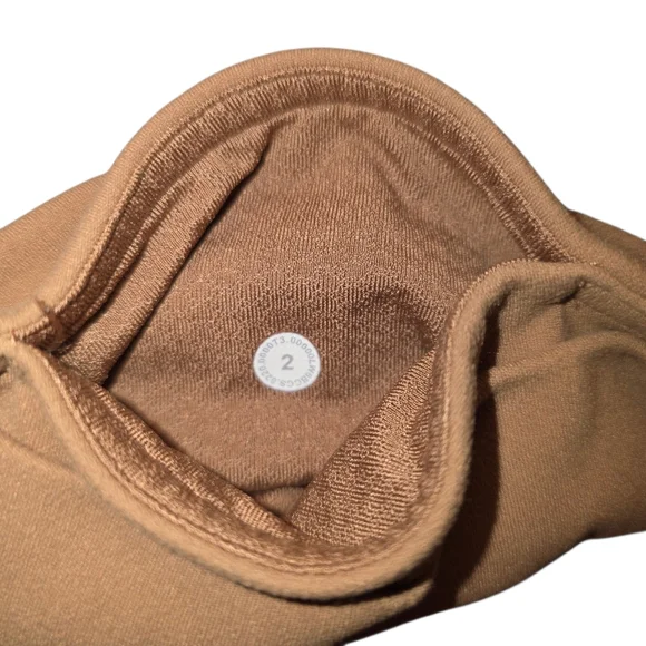 Lululemon Nude Tan High-Waisted Crop Leggings Size 2 - Picture 5 of 8